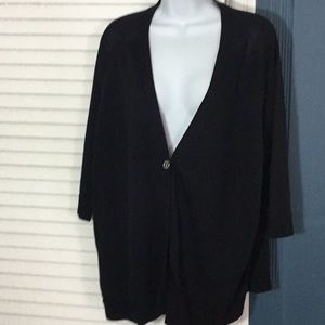 Black 3/4 sleeves cardigan